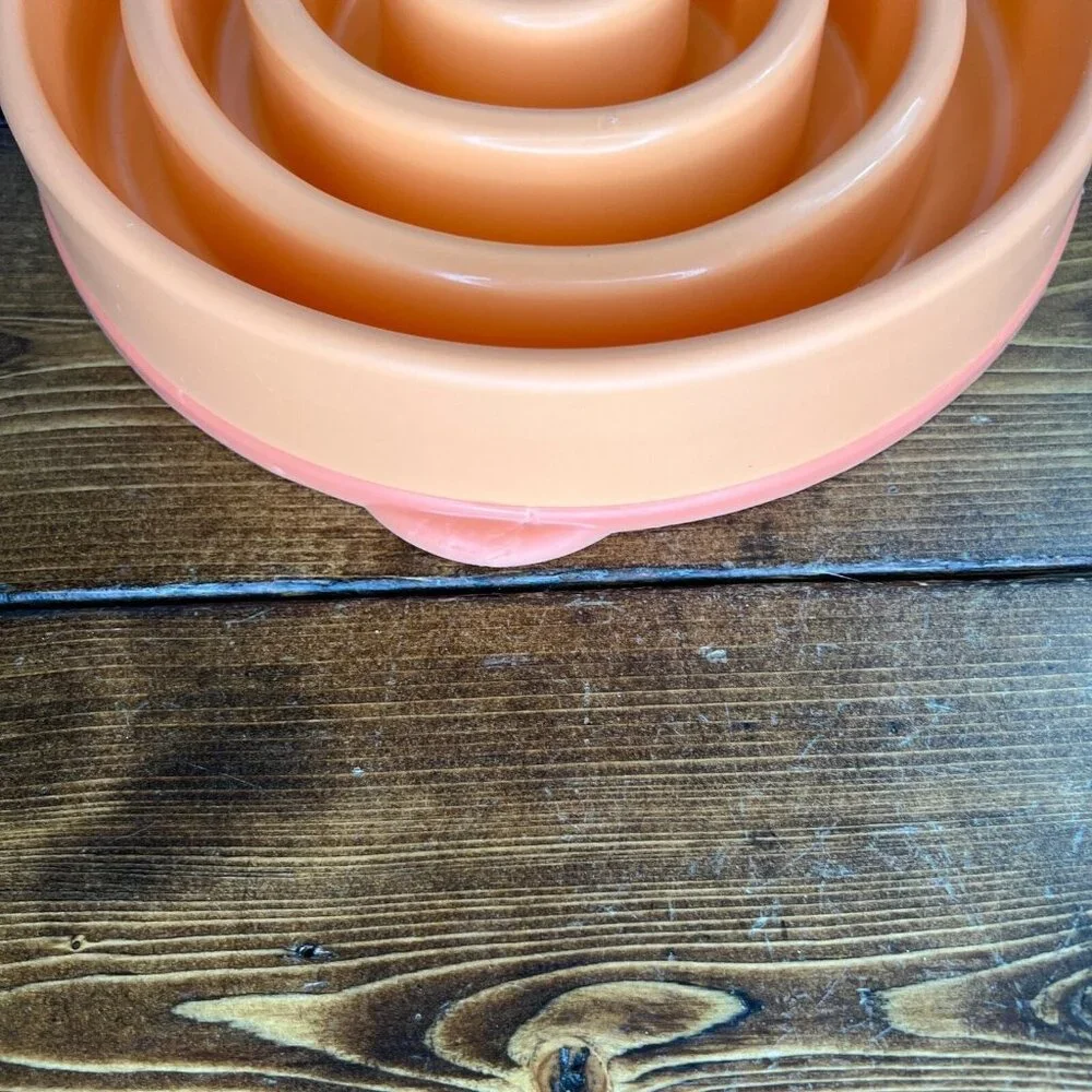 Outward Hound Dog Slow Feeder Fun Feeder Slo Bowl Dog Bowl Large/Regular Orange